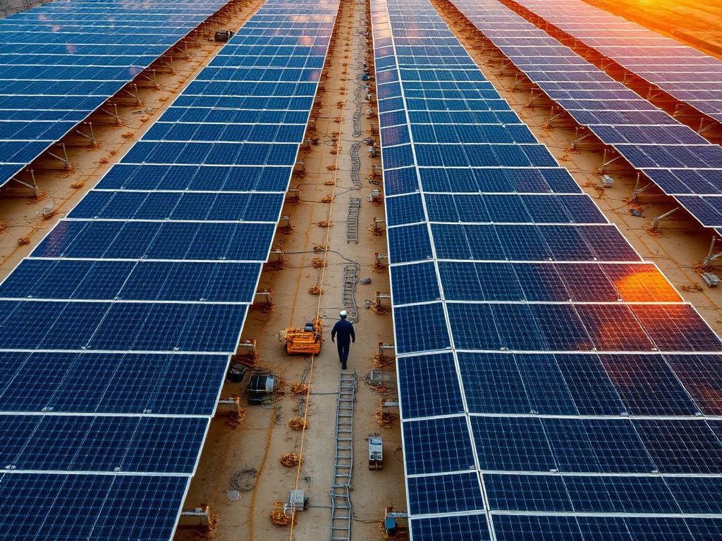 Usina solar fotovoltaica industrial