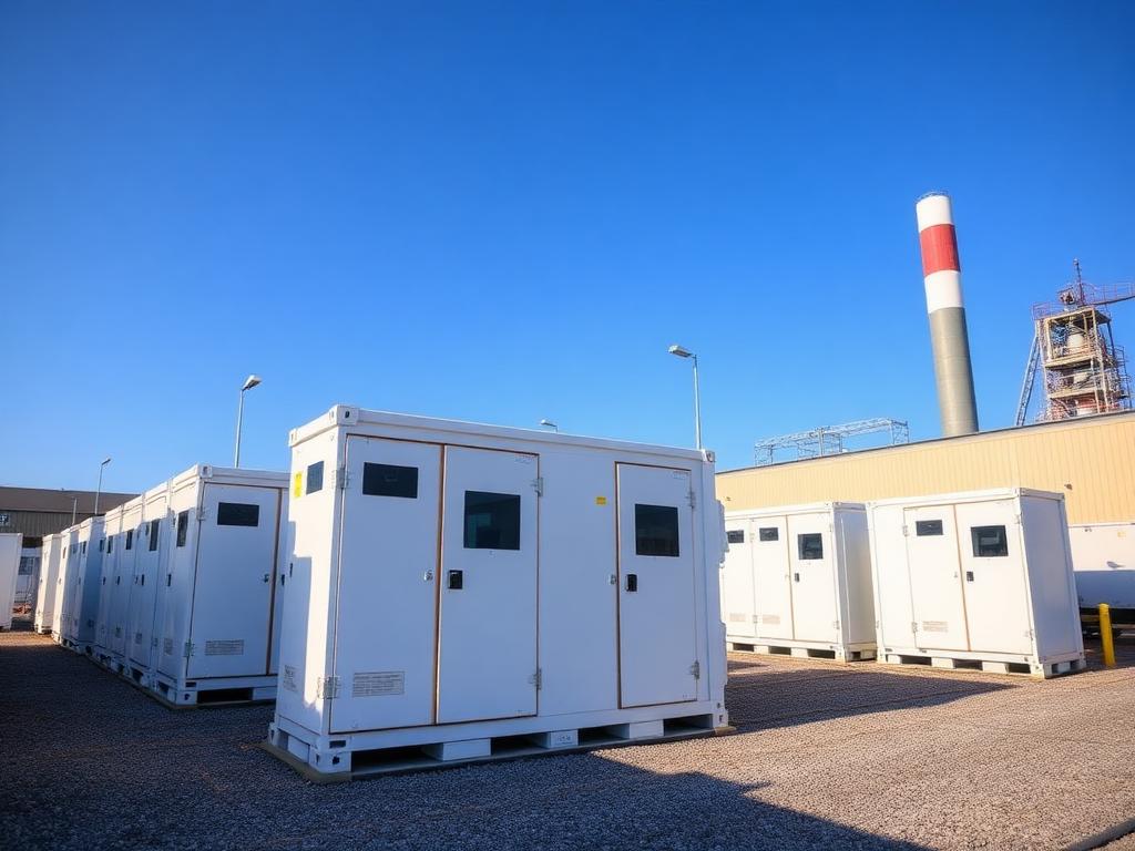 Sistema de armazenamento BESS instalado